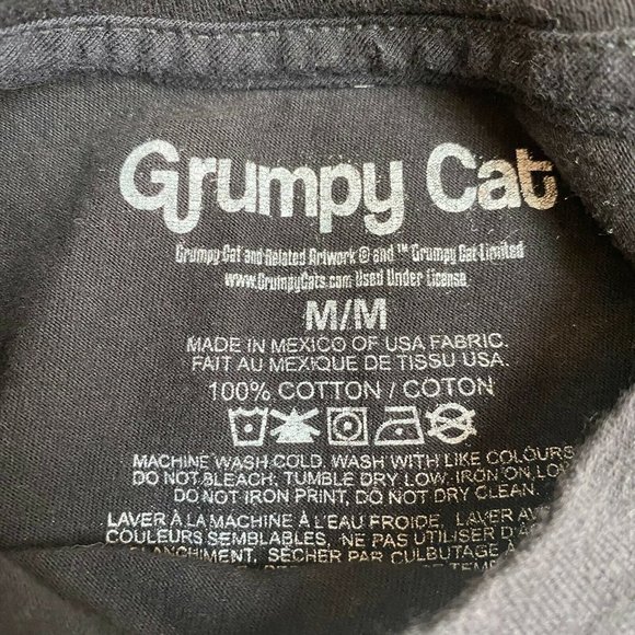 Grumpy Cat Graphic T Shirt Cool Story Bro Men's Medium Black - Picture 4 of 4